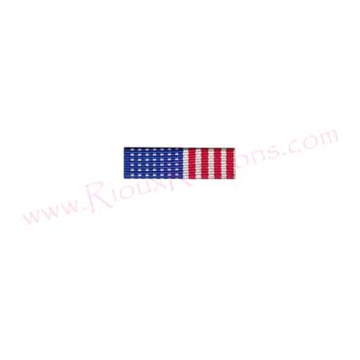 American Flag Ribbon Front Pins