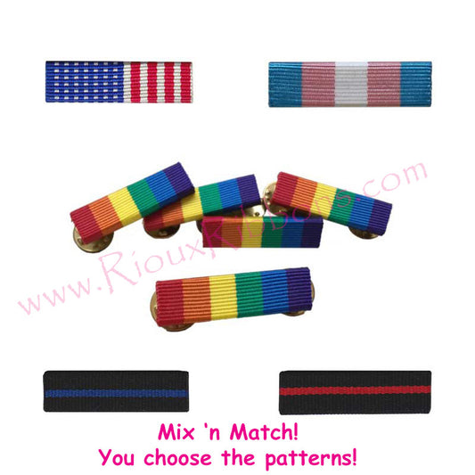 Mix 'n Match Ribbon Front Pins 50-Pack