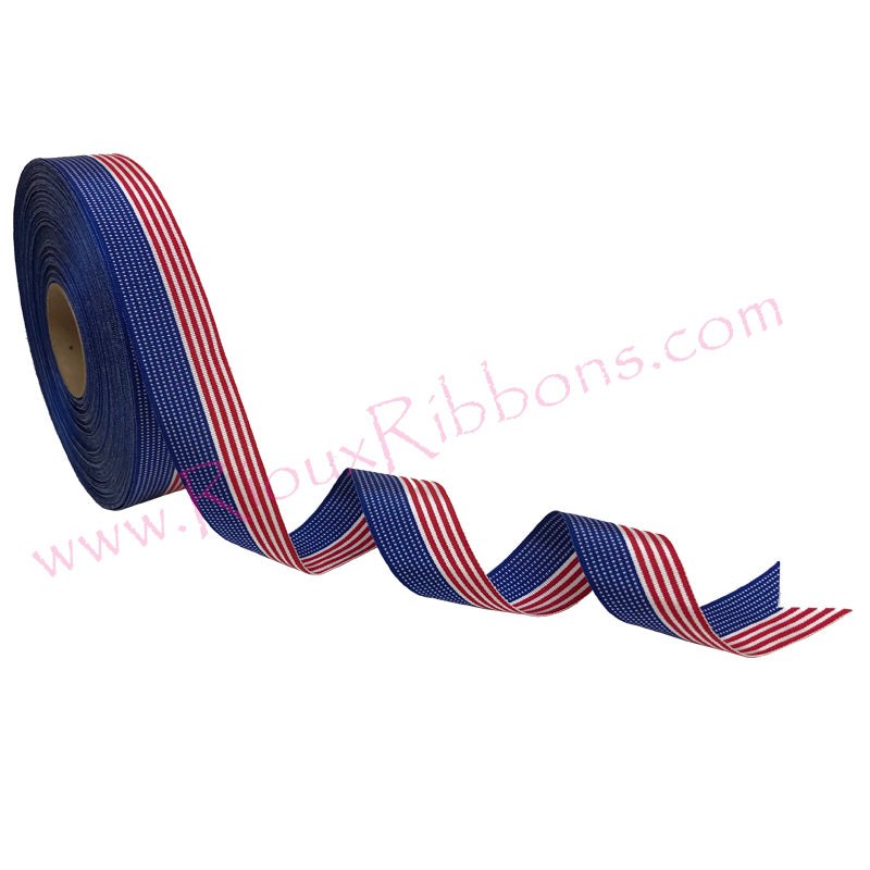 "American Flag" 1-3/8" Grosgrain Ribbon