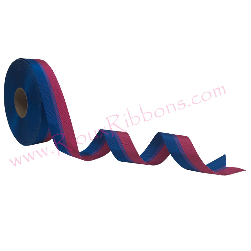 "Bisexual Pride" 1-3/8" Grosgrain Ribbon