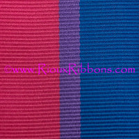 "Bisexual Pride" 1-3/8" Grosgrain Ribbon