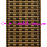 "Check Please" (Cappuccino) 1" Grosgrain Ribbon