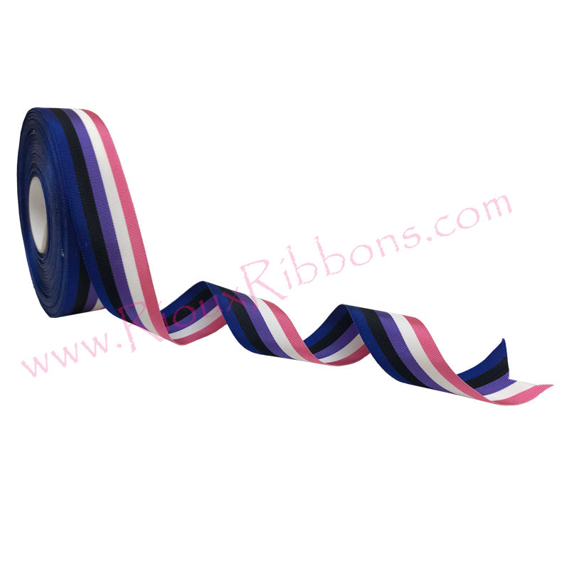 "Gender Fluid Pride" 1-3/8" Grosgrain Ribbon