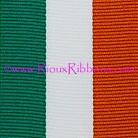 "Ireland Flag" 1-3/8" Grosgrain Ribbon
