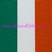 "Ireland Flag" 1-3/8" Grosgrain Ribbon