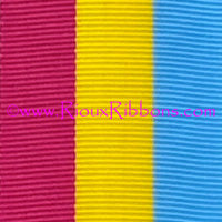 "Pansexual Pride" 3/8" Grosgrain Ribbon