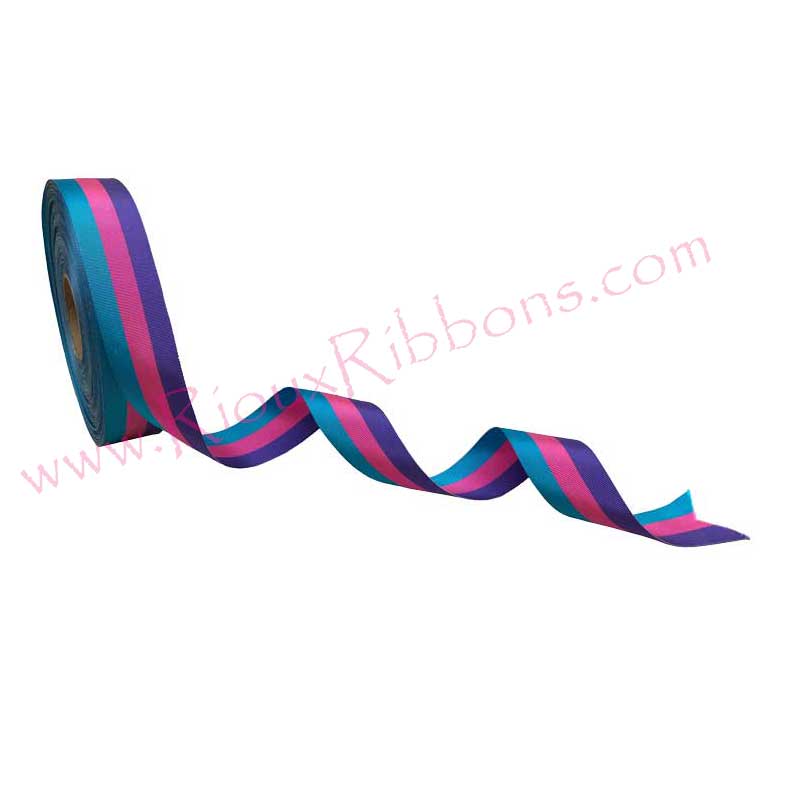 "Thyroid Cancer Awareness" 1-3/8" Grosgrain Ribbon