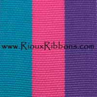 "Thyroid Cancer Awareness" 1-3/8" Grosgrain Ribbon