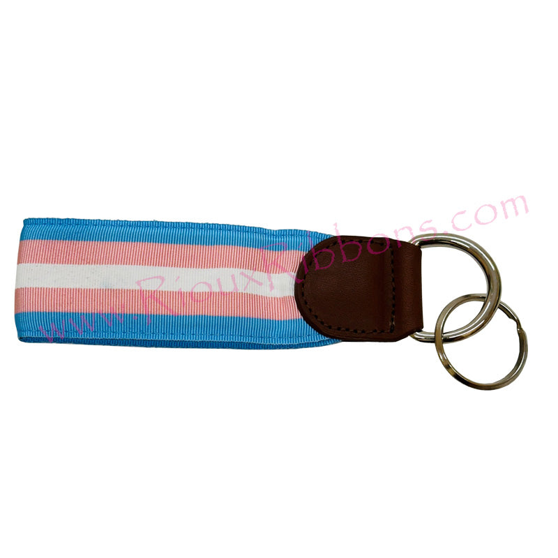 "Transgender Pride" E'toile Ribbon Key Fob