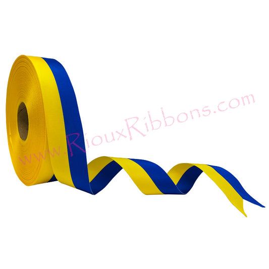 "We Stand with Ukraine" 1-1/2" Grosgrain Ribbon