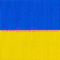 "We Stand with Ukraine" 1-1/2" Grosgrain Ribbon