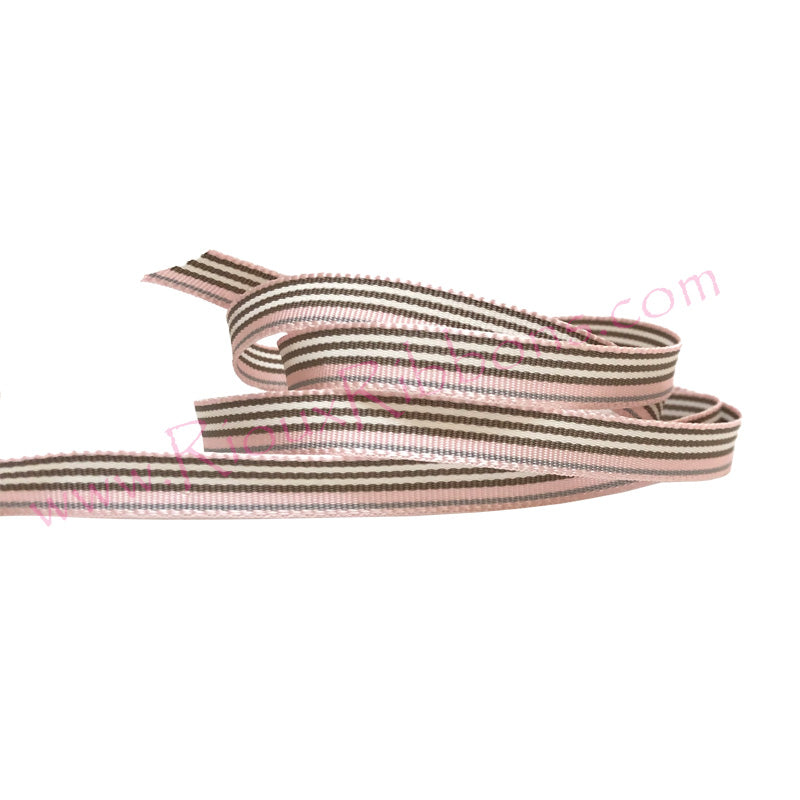 "Uptown Girl (Pink)" 3/8" Grosgrain Ribbon