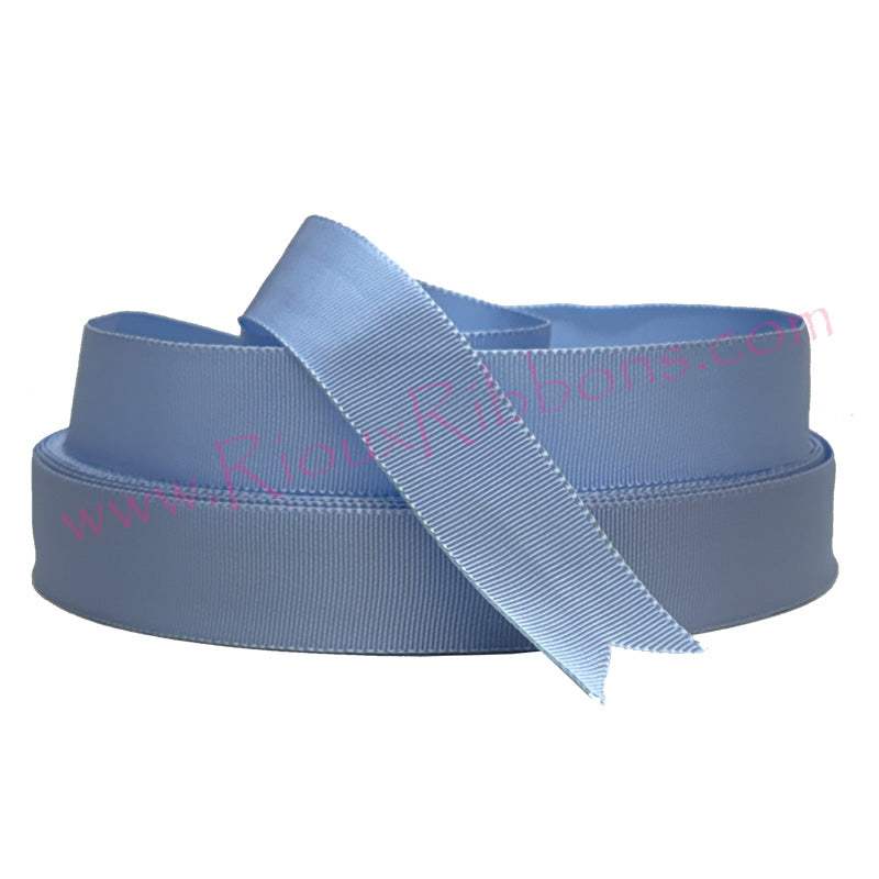 "Coastal Blue" 1" Solid Grosgrain Ribbon