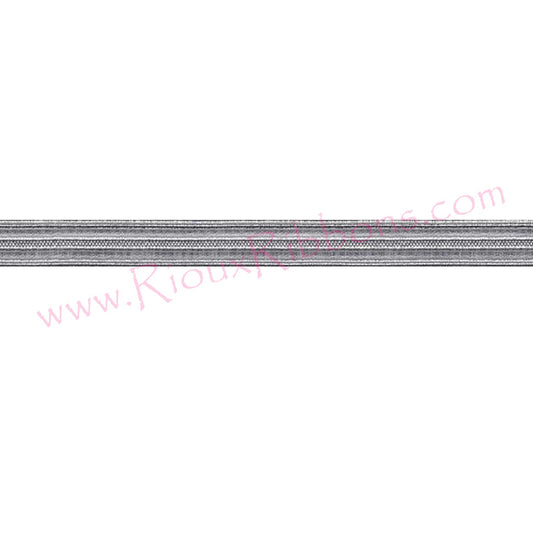 Silver metallic woven trim for military uniforms, marching band uniforms, costumes and ceremonial apparel