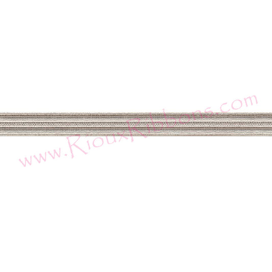 Silver metallic woven trim for military uniforms, marching band uniforms, costumes and ceremonial apparel