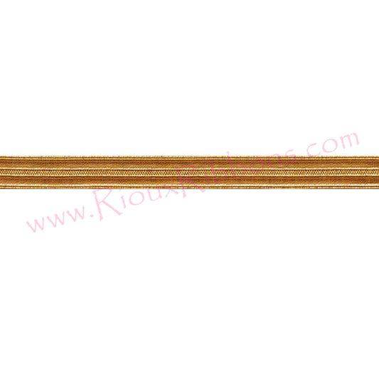 Gold metallic woven trim for military uniforms, marching band uniforms, costumes and ceremonial apparel
