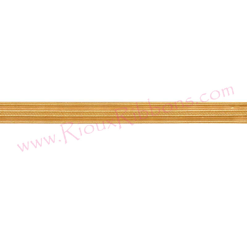 Gold metallic woven trim for military uniforms, marching band uniforms, costumes and ceremonial apparel