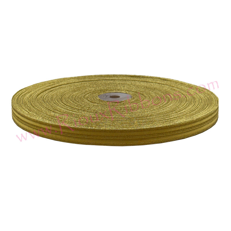 Gold metallic woven trim for military uniforms, marching band uniforms, costumes and ceremonial apparel