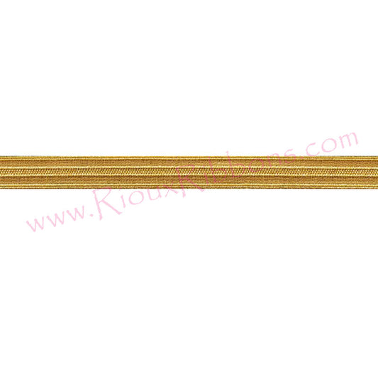 Gold metallic woven trim for military uniforms, marching band uniforms, costumes and ceremonial apparel
