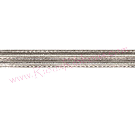 Silver metallic woven trim for military uniforms, marching band uniforms, costumes and ceremonial apparel