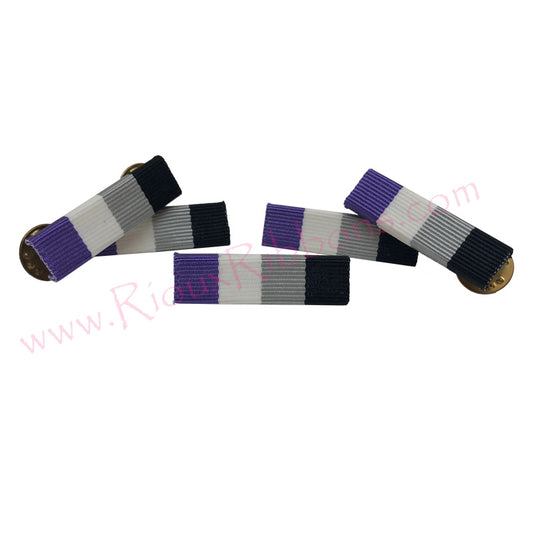 Asexual Pride Ribbon Front Pins