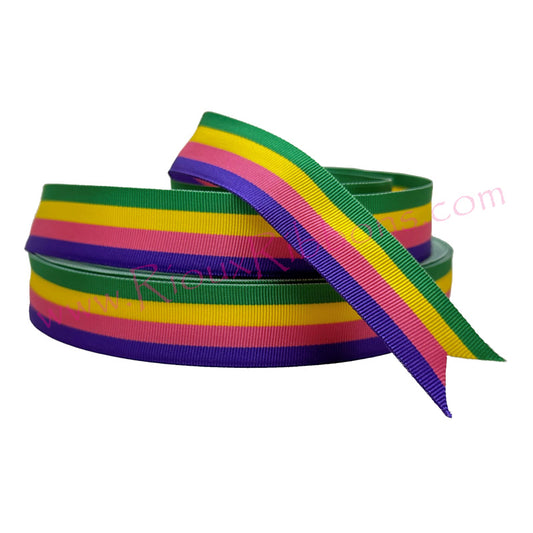 "Sapphic/Inclusive Pride" 1" Grosgrain Ribbon