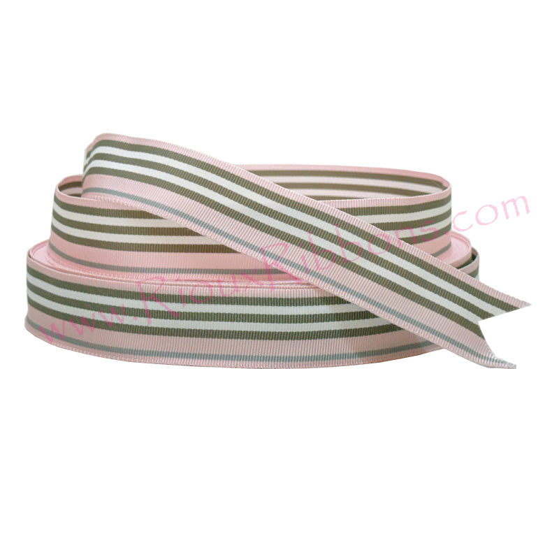 "Uptown Girl (Pink)" 1" Grosgrain Ribbon